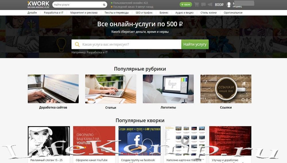 Сайт kwork